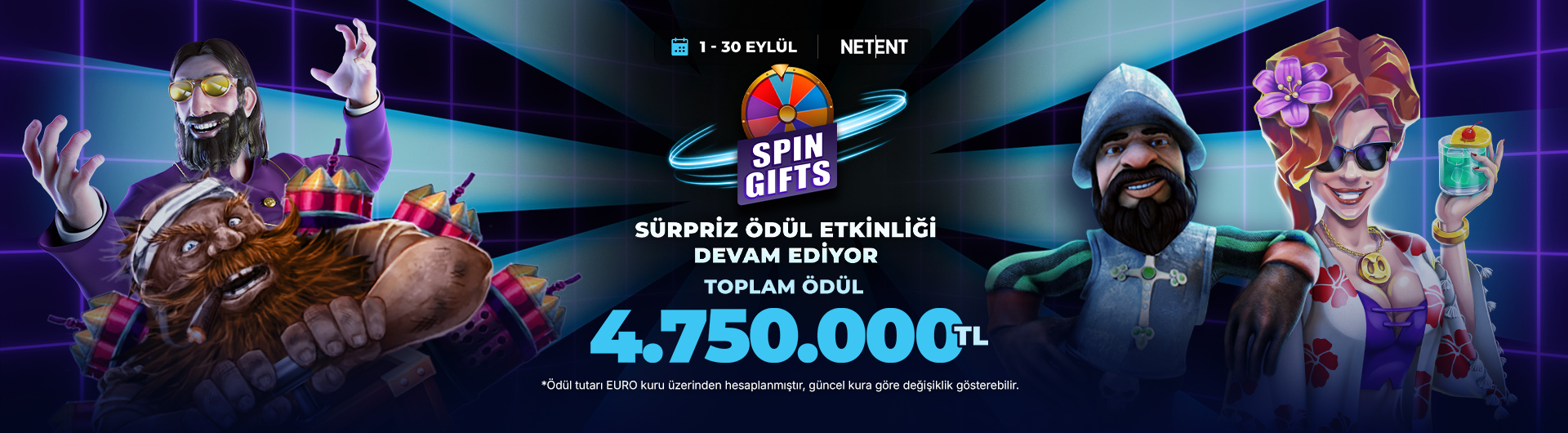 netent spin gifts eylül